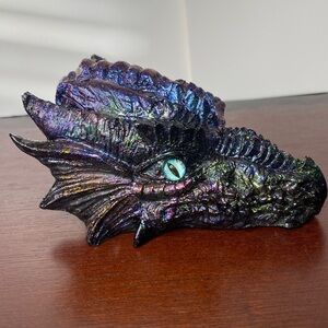 Vibrant Dragon Head  - Handmade with Resin